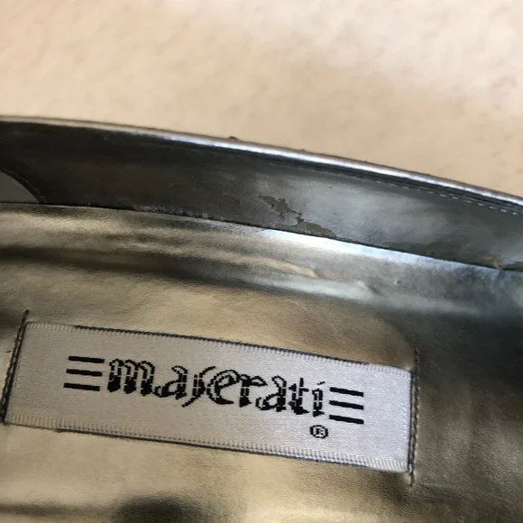 Maserati Vintage Bronze Snakeskin Pumps. Heels 3.5 Size 8.5.. Pointed Toe. - Picture 3 of 9